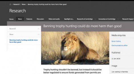 Tres universidades internacionales defiende la caza como “importante herramienta de conservación”