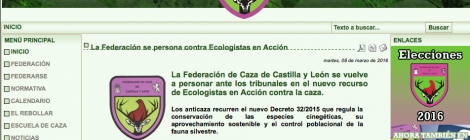 La Federación de Caza de Castilla y León se vuelve a personar ante los tribunales en el nuevo recurso de Ecologistas en Acción contra la caza